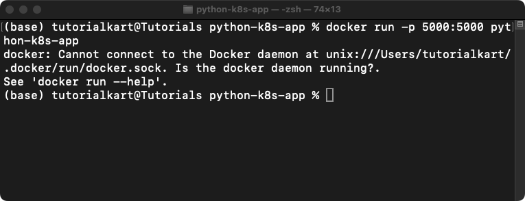 [Solved] ERROR: Cannot connect to the Docker daemon. Is the docker daemon running?